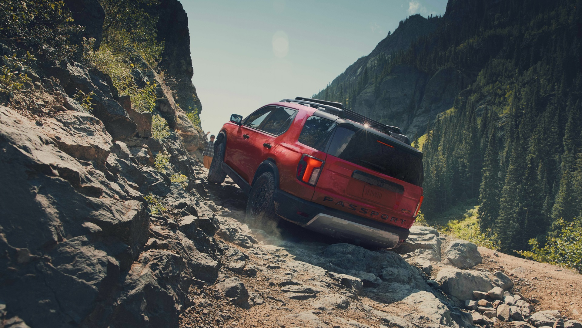 2026 Passport V6 Engine Engine bay of the 2026 Honda Passport highlighting the 3.5-liter V6 engine.