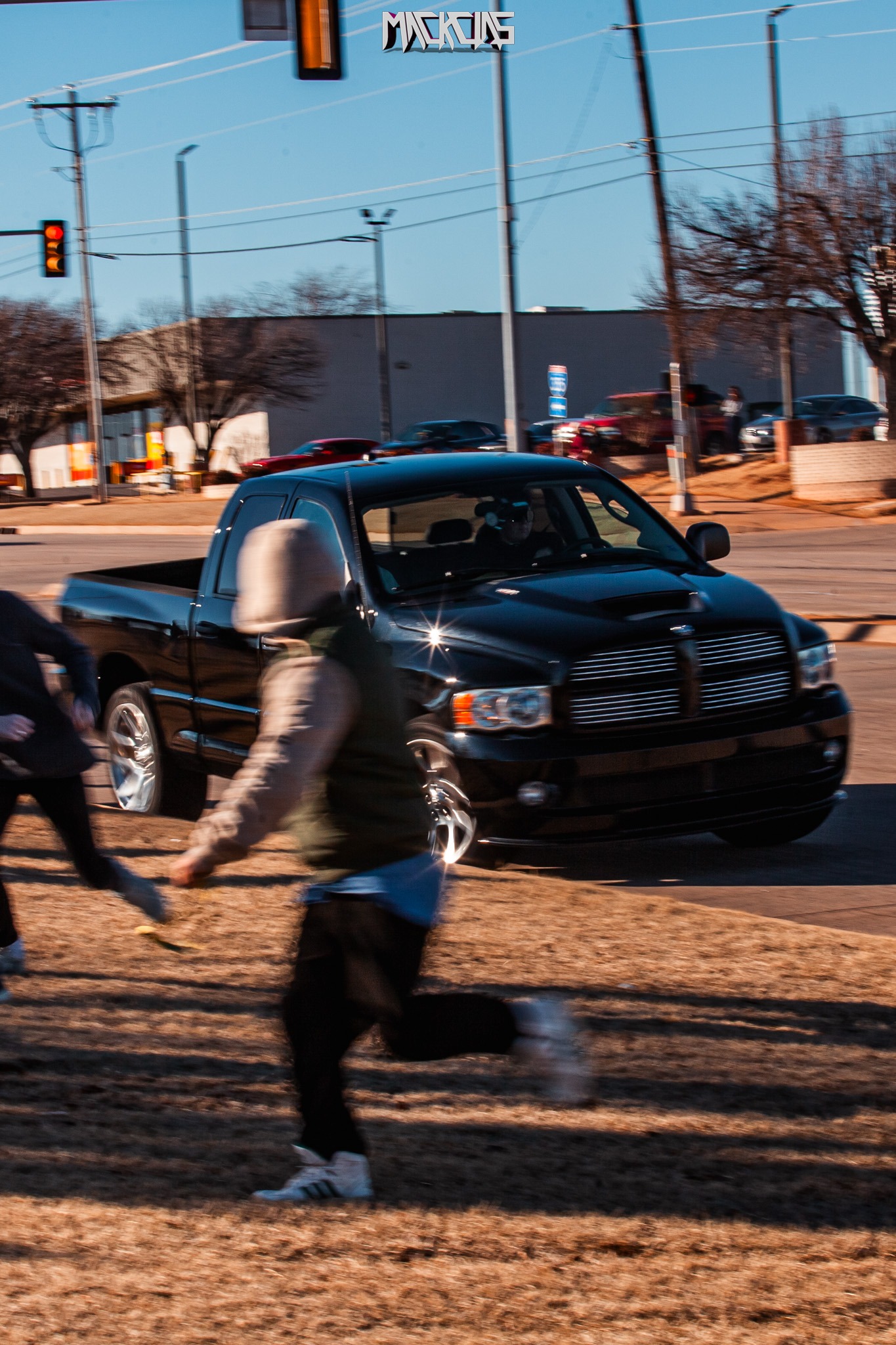 High-resolution photography capturing the Dodge Ram SRT-10 crash by Gregory Macias.