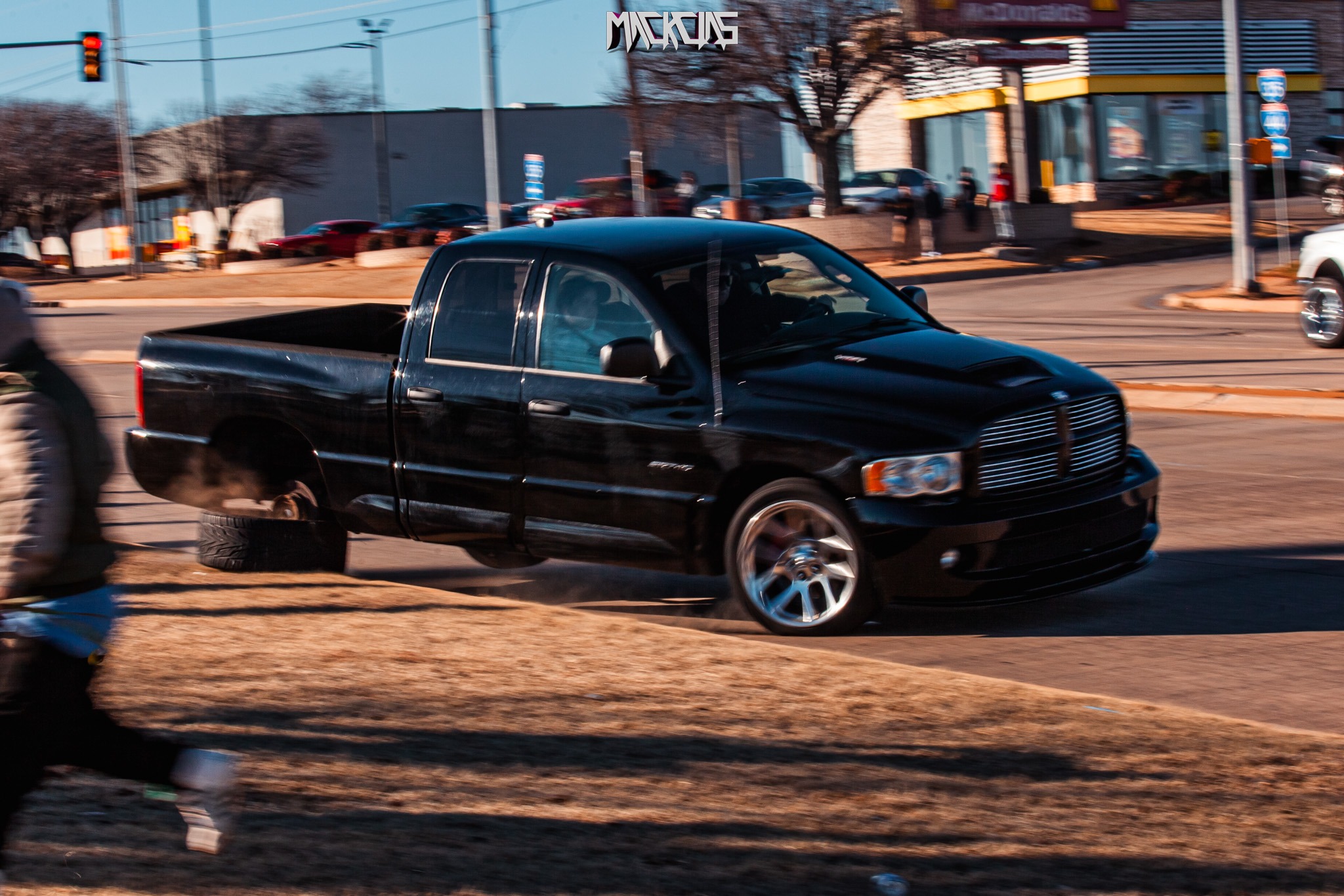 The powerful 8.3-liter V10 engine of the Dodge Ram SRT-10.