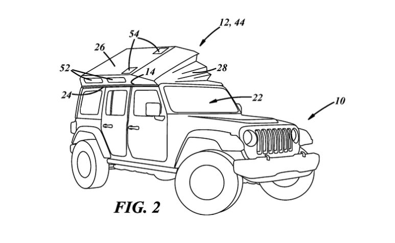 Jeep Patents | Rooftop Tent & Off-Road Trailer