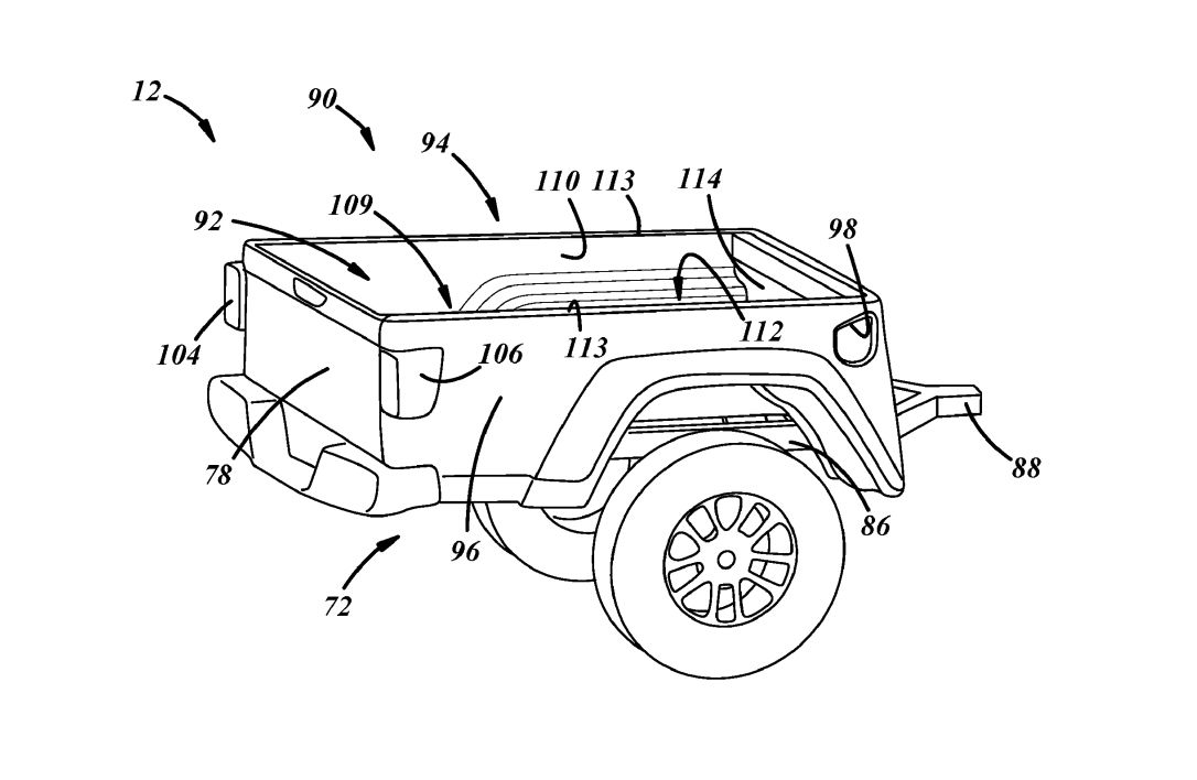 Jeep Patent USPTO Jeep off-road trailer design patent