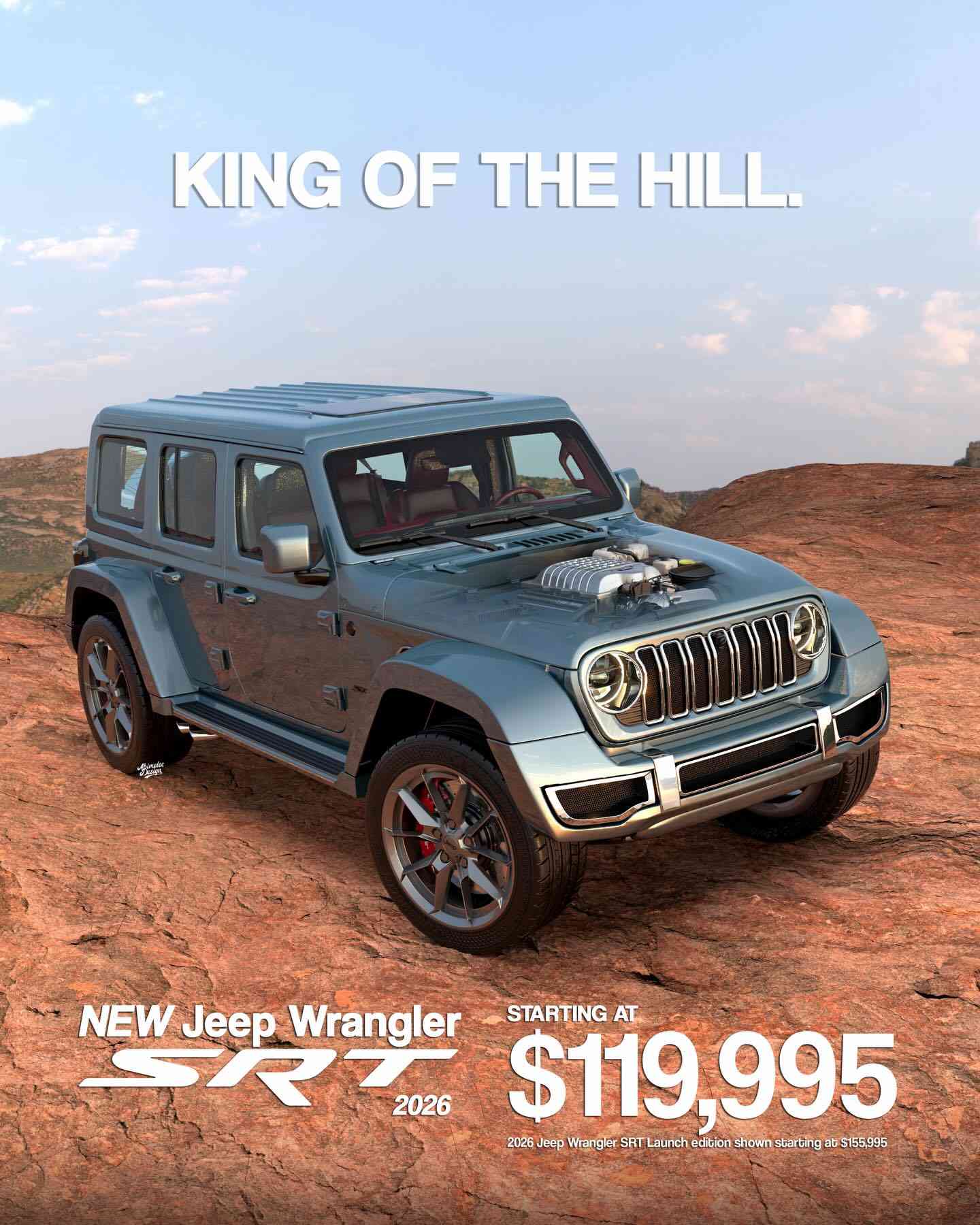 2026 Jeep Wrangler SRT: The $120k ‘King of the Hill’ Concept That Should Be Real