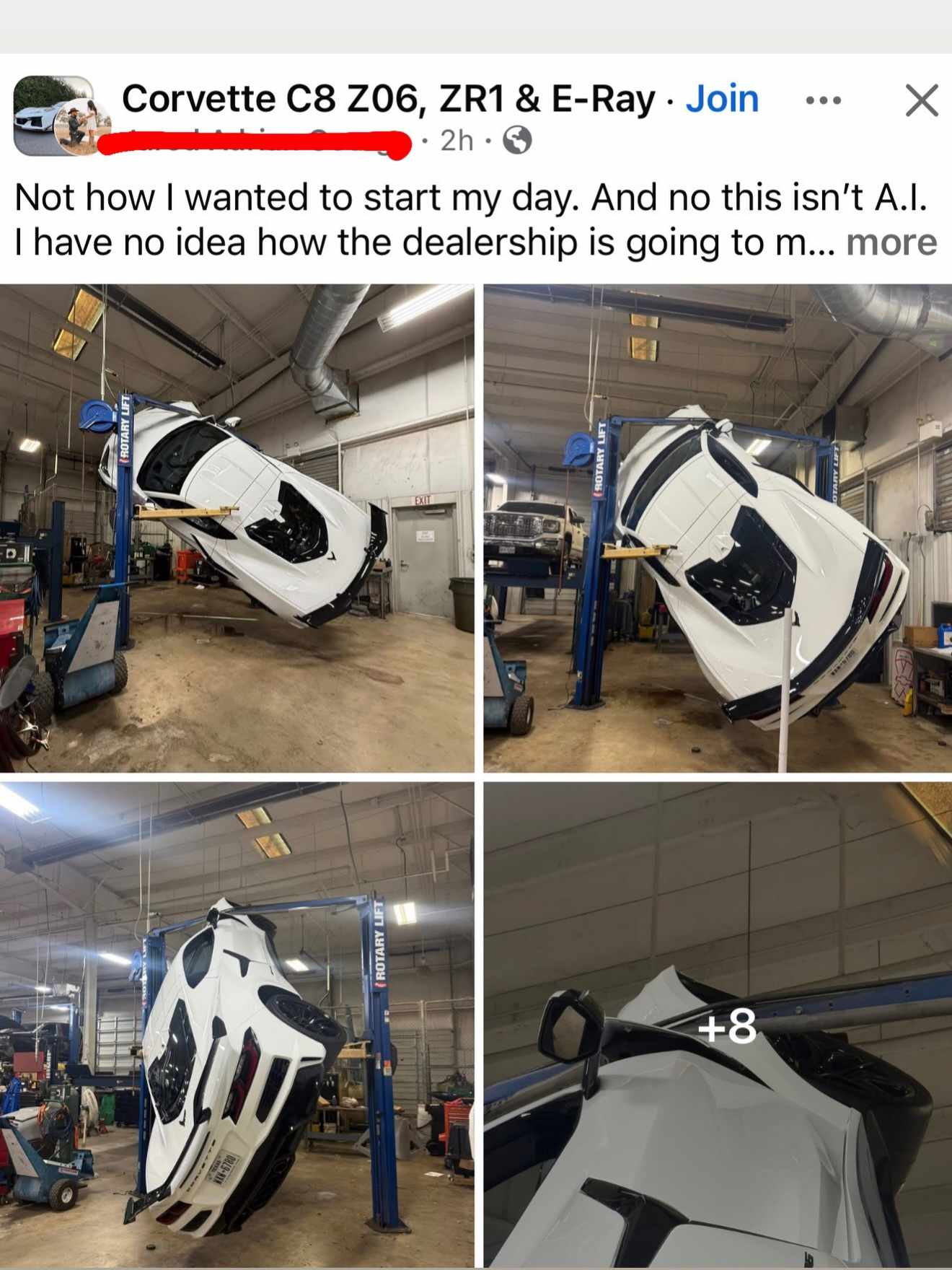 C8 Corvette Lift Fail: Gravity Defied, Dreams Denied at Dealership