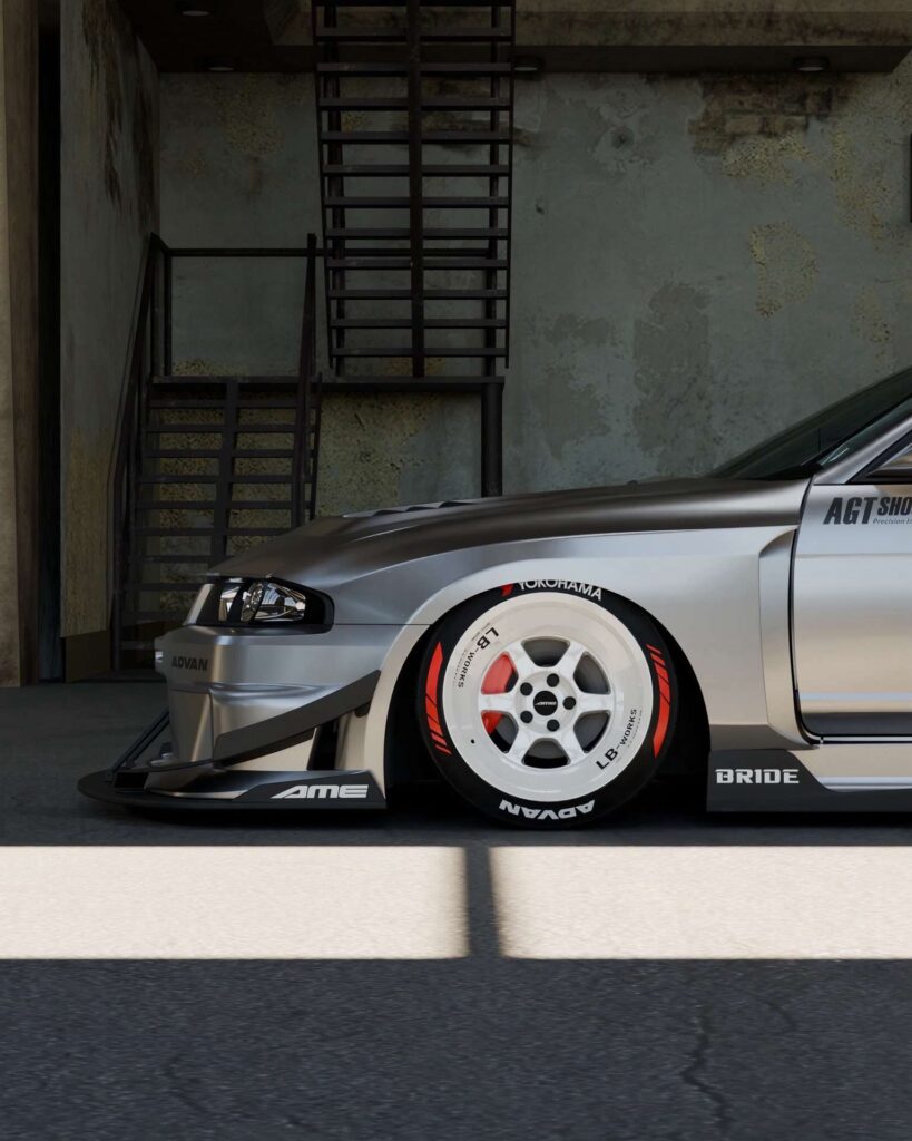 Liberty Walk LB-Silhouette WORKS GT Body Kit Lands for Nissan Skyline R33 GT-R