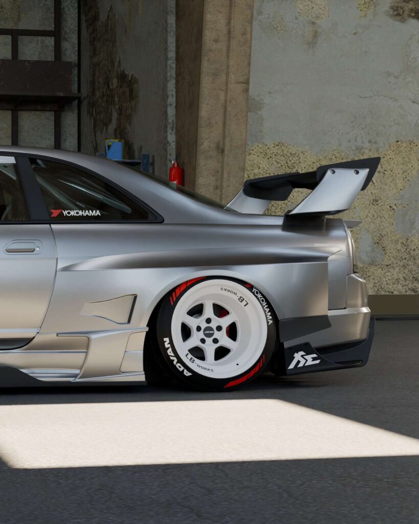 Liberty Walk LB-Silhouette WORKS GT Body Kit Lands for Nissan Skyline R33 GT-R