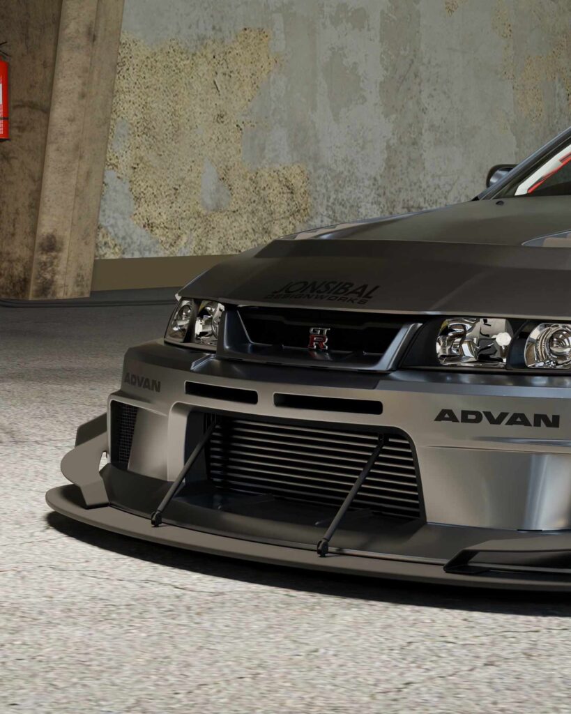 Liberty Walk LB-Silhouette WORKS GT Body Kit Lands for Nissan Skyline R33 GT-R