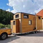 Bohemian French Tiny House with Dual-Loft Design
